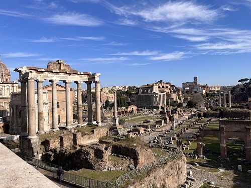 Vistas desde el Campidoglio. Roma Foro imperial