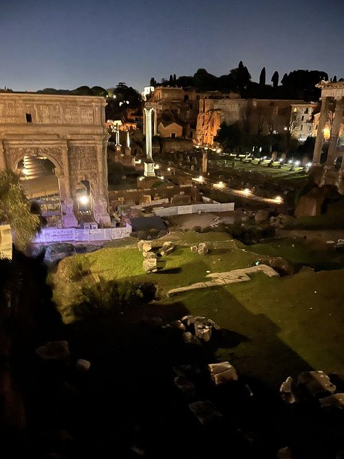 Vistas desde la pl. del Campidoglio