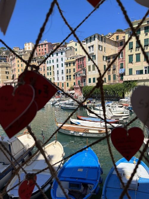 Nudos y corazones en Camogli