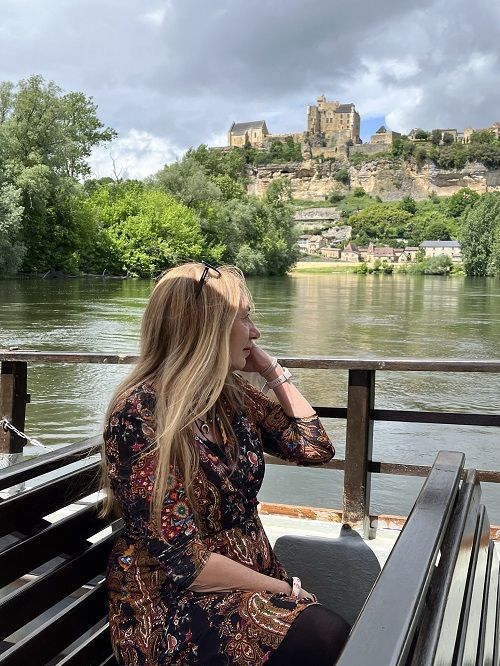 PAseo en barco Peynac. Perigord Noir Valle Dordoña Nouvelle aquitanie