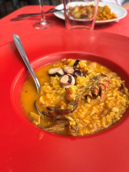 Arroz con Bogavante. Menú restaurante Brothers en Port Saplaya. ALboraya. Valencia