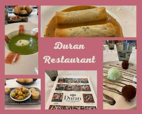 Hotel restaurant Duran Figueres, imágenes del menu diario