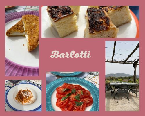 Platos a base de mozzarella en barlotti paestum