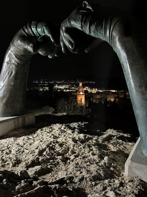 Mirador Xàtiva de noche