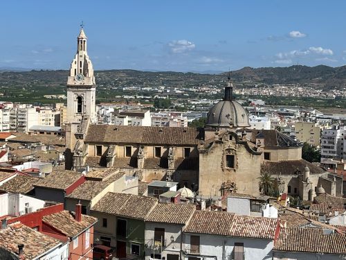 Vista panorámica de la seu de Xativa