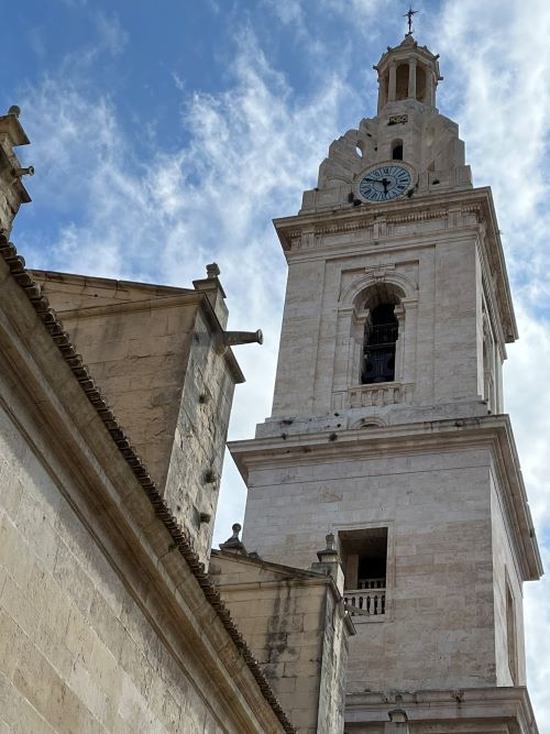 Torre campanario de la seu de Xàtiva. Valencia