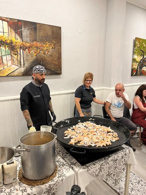 Ca Conxa. Show cooking restaurante xativa. Valencia