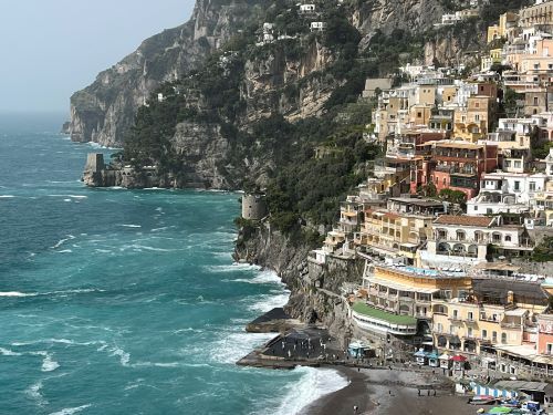 Vistas de Positano en la Costa Amalfitana
