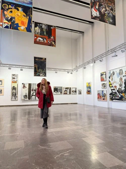 Exposición temporal en la casa de cultura de Nowa Hita en Cracovia