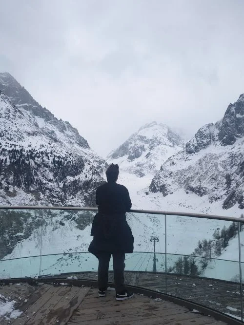 La Mer de glace en Chamonix, Francia