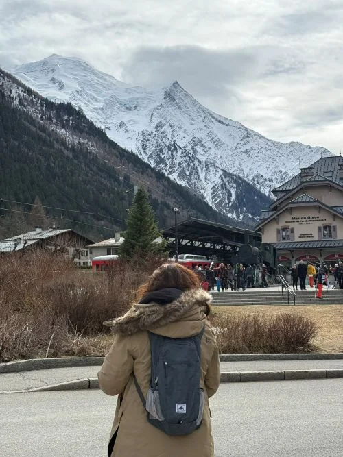 Estación del tren rojo en chamonix