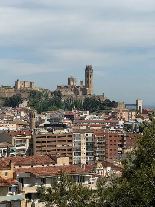 La seu vella vista desde el Castillo de Gardeny