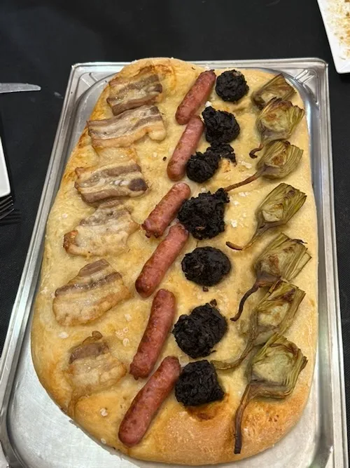 Coca de fira del restaurant Zoco
