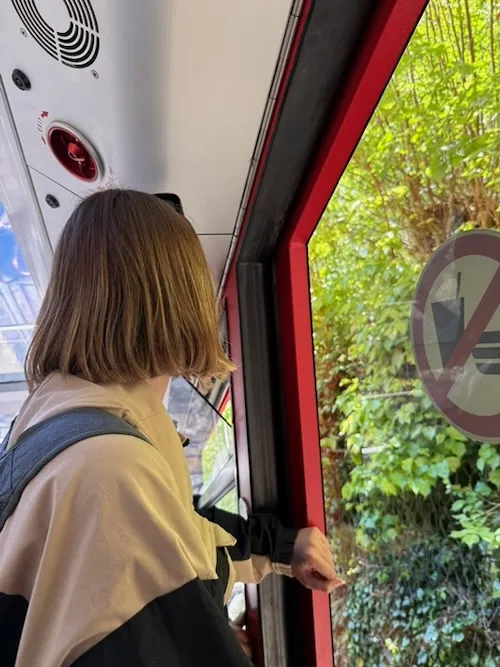 Subida en funicular a  Harder Kulm