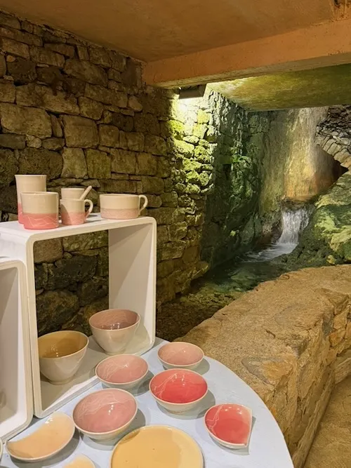 Interior de le moulin de Cenaret. Gorges du tarn Lozere