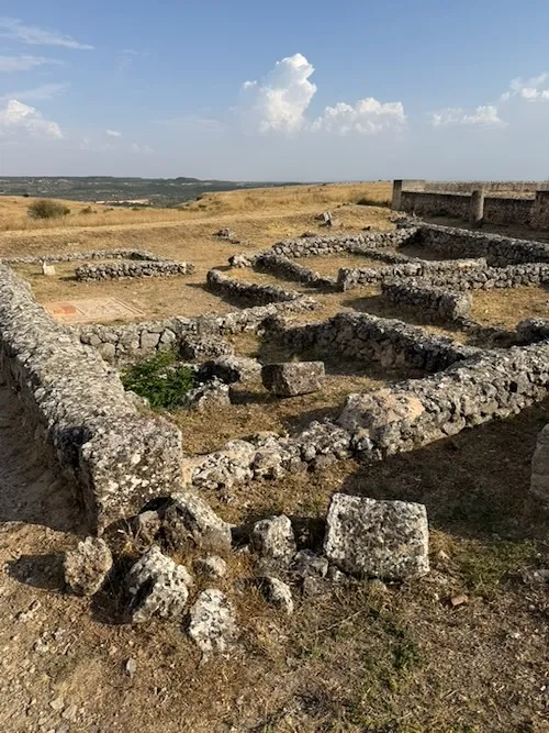Restos de domus clunia sulpicia. Yacimiento arqueologico romano en Burgos